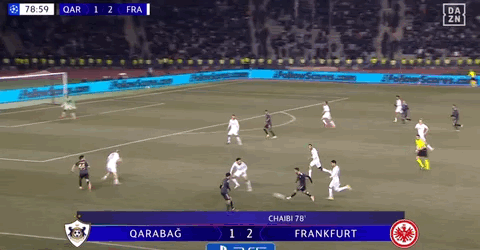 法兰克福2-3遭卡拉巴赫读秒绝杀被提前淘汰，卡米洛-杜兰梅开二度